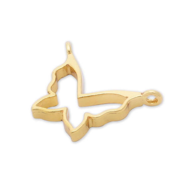 10 Metal butterfly frame 36*27*4mm Gold open back pendant  Zinc alloy pendant trays Base accessories Blanks pendant