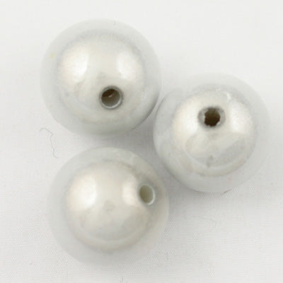 Top Quality 12mm Round Miracle Beads,White,Sold per pkg of about 560 Pcs