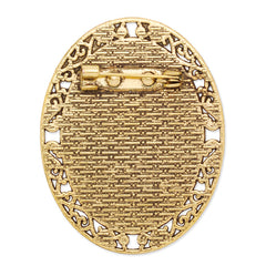 25x35mm anqitue gold plated oval brooch blank,brooch bezel,zinc alloy,lead and nickle free,sold by 10pcs/lot
