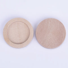Unfinished wooden pendant base wood Pendant Blank Round Pendant Setting wood trays fit 15mm round Cabochon primary 20pcs