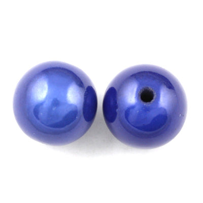 Top Quality 16mm Round Miracle Beads,Deep Blue,Sold per pkg of about 250 Pcs