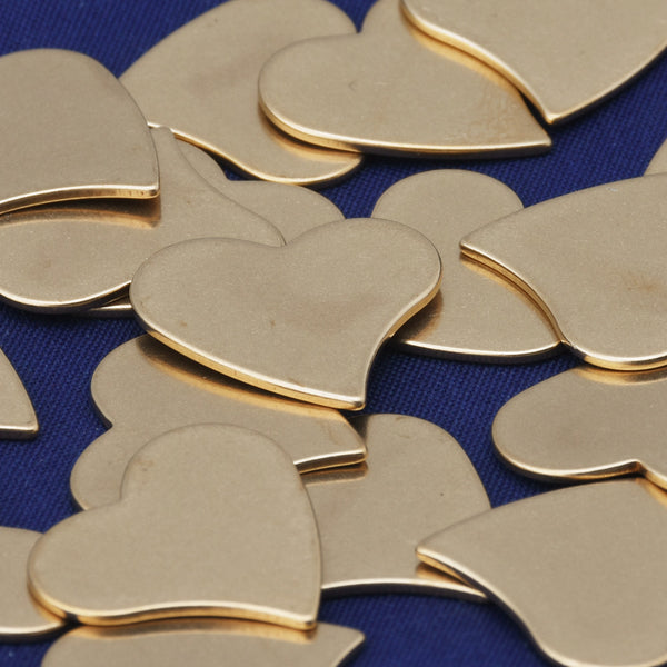 20pcs about 3/4"*5/8" tibetara® Brass Tilted Heart Stamping Blanks FANTASTIC SHINE,18 Gauges,Valentine blanks,Stamping Supplies
