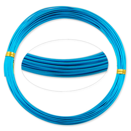 1MM Anodized Aluminum Wire,Blue Coated, round,10M/coil,Sold Per 10 coils