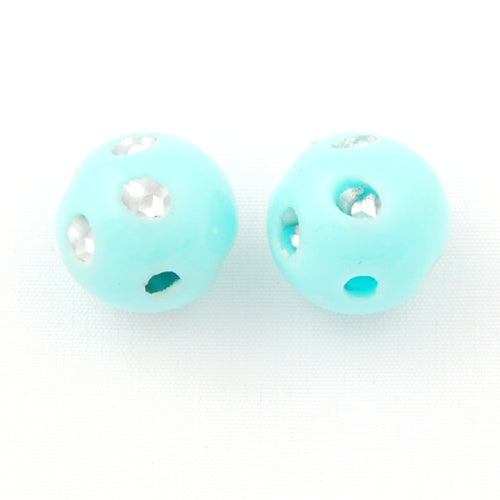 10 MM Plastic Beads with diamond,Sold per pkg of 1100 PCS