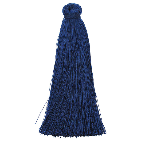 8cm Silky Tassels,Korea Handmade Long Jewelry Tassels,Navy Fashion Mala Necklace Tassels, 20pcs/lot