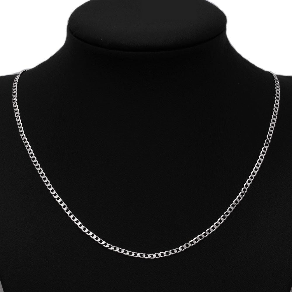 18" 2.3mm Approved Spent Chains Flat Necklace Pendant Chains Silver Plated Jewelry Supplies Findings,20pcs/lot