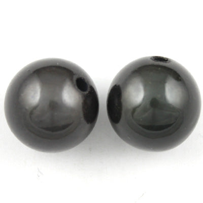 Top Quality 18mm Round Miracle Beads,Smoky Gray,Sold per pkg of about 170 Pcs