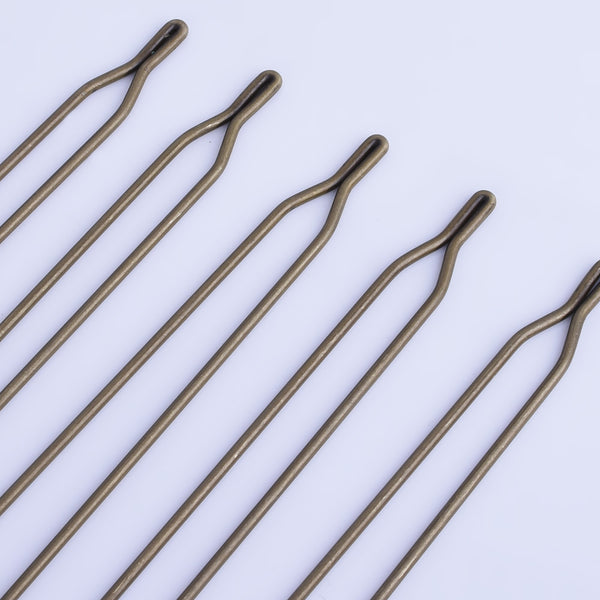 125mm Brass Y Hairpin Hair Fork Prom Hair Pins Hair Pin Stick Head Pattern Wedding Hair Accessories antique bronze 10pcs