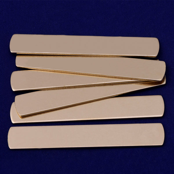20pcs about 3/8*2" tibetara®  Brass Metal Stamping Blank metal blanks Hand Stamped Jewelry 18 Gauges 10186050