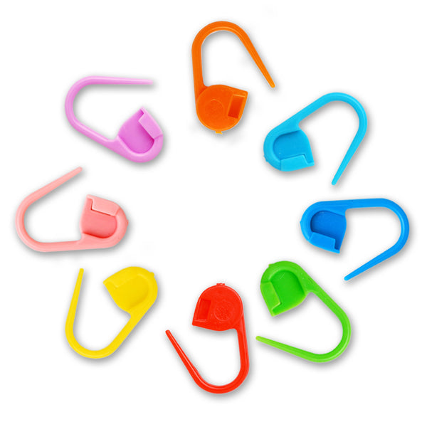 50 Plastic Safety Pins Charms Cupcake Picks Baby Shower Mini Safety Pins Mixed Color