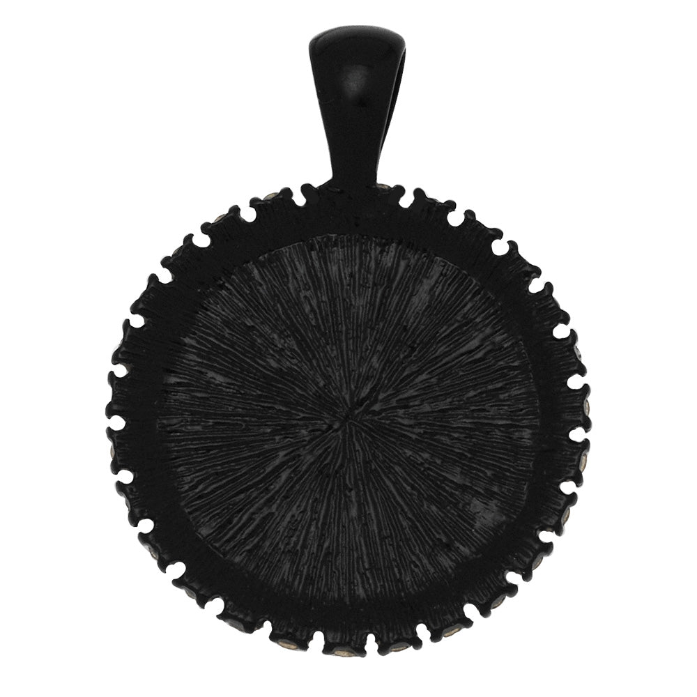 20mm Jewelry Round Blank Cameo Pendant Trays Rhinestone Black Pendant Setting,Sold 10pcs/lot