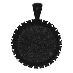 20mm Jewelry Round Blank Cameo Pendant Trays Rhinestone Black Pendant Setting,Sold 10pcs/lot