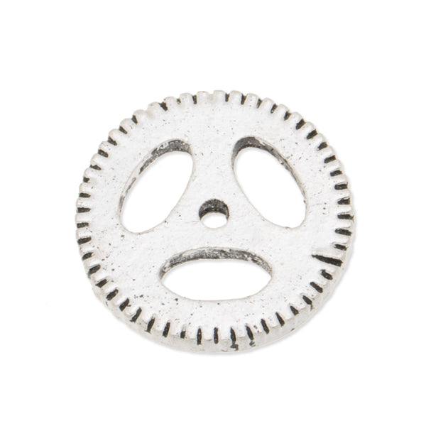 20PCS 15mm Antique Silver Metal Steampunk, Gear Charms Connector for Gear Jewelry