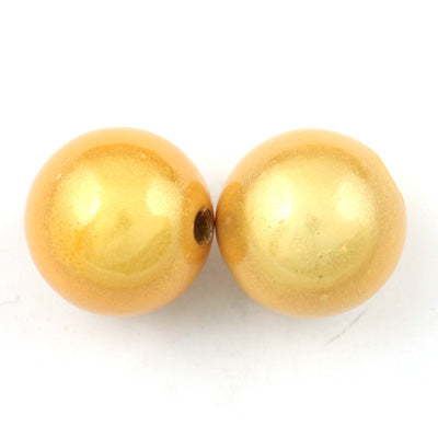 Top Quality 16mm Round Miracle Beads,Light Topaz,Sold per pkg of about 250 Pcs