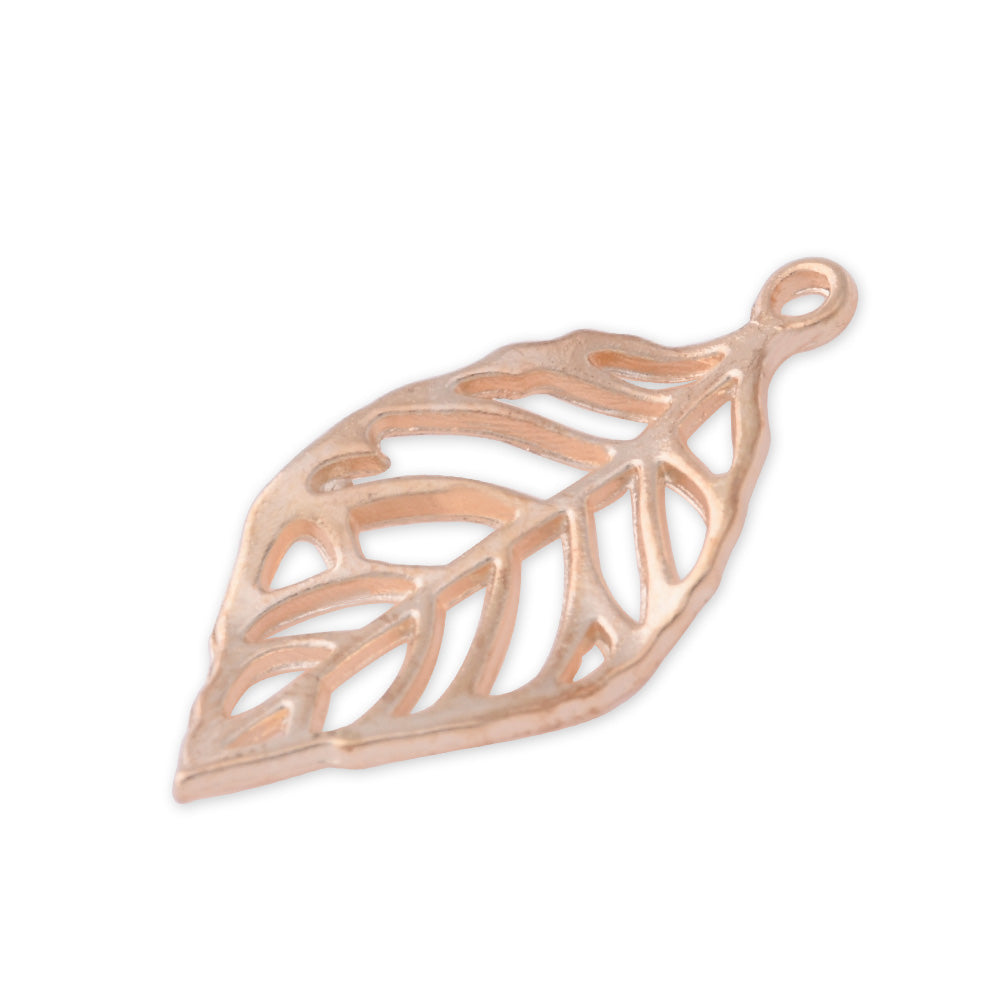 20 Gold 2.7*1.3 cm Charm Alloy Leafs Metal Pendant accessories Jewelry findings Diy Handmade Pendants