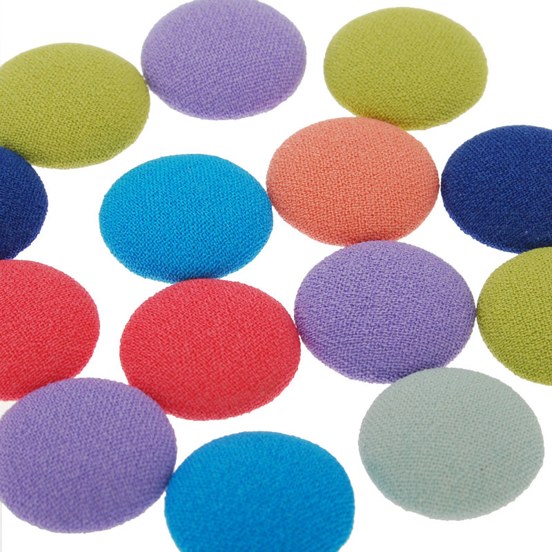 15mm Round,mixed colors,floral button fabric covered button,flat back cabochon garment accessories,50 picecs/lot