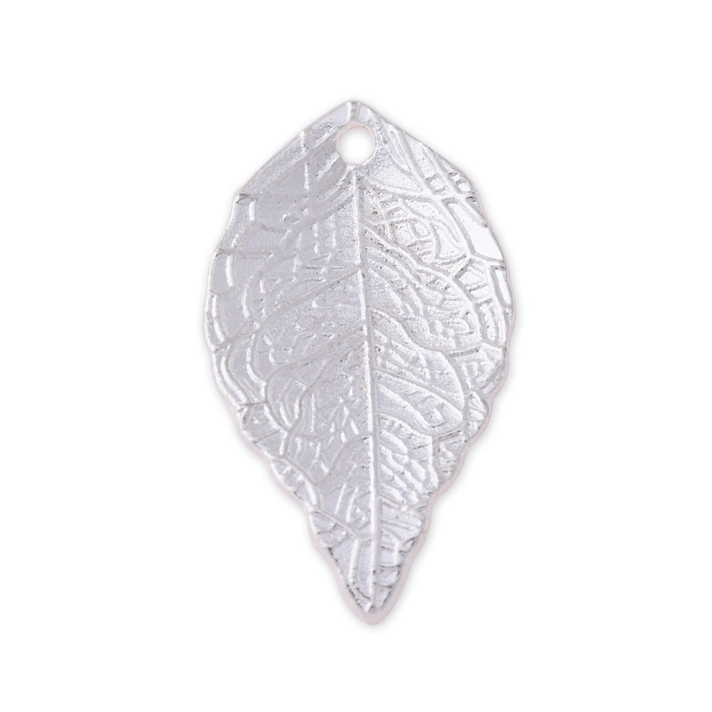20 Silver 2.5*1.4 cm Charm Alloy Leafs Metal Pendant accessories Jewelry findings Diy Handmade Pendants