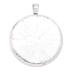 40mm Round pendant tray,cameo base,zinc alloy filled ,antique silver plated,20pcs/lot