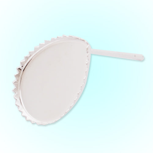 2013-2014 new brand Silver plated stud earring with a Drop bezel,fit 10*14mm drop glass cabochon;sold 50pcs per pkg