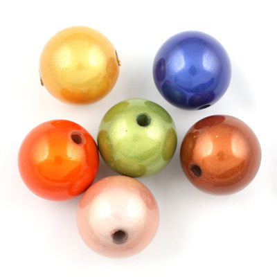 Top Quality 20mm Round Miracle Beads,Mix colors,Sold per pkg of about 120 Pcs