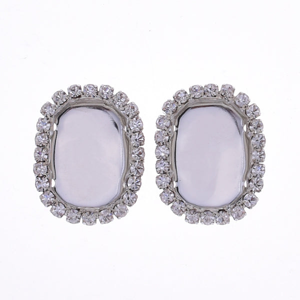 Claw chain base rhinestones with claw Long octagon cut Wedding dress accessory fit 13*18mm Rhinestone white K 20pcs 10179503