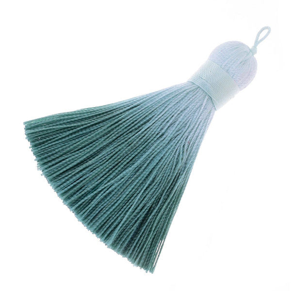 7.8cm  DIY Jewelry Handmade Tassels, Braided Long Handmade Jewelry Tassels Qiuqing green,6pcs/lot