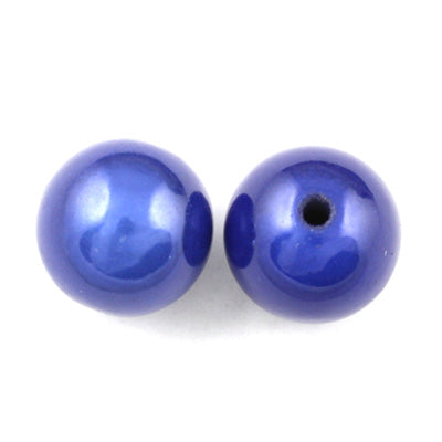 Top Quality 14mm Round Miracle Beads,Deep Blue,Sold per pkg of about 350 Pcs