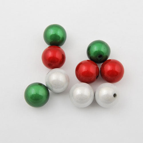 14mm Christmas mixed package miracle beads,sold about per pkg of350 pcs