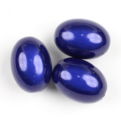 Top Quality 14*20mm Olive Miracle Beads,Deep Blue,Sold per pkg of about 240 Pcs