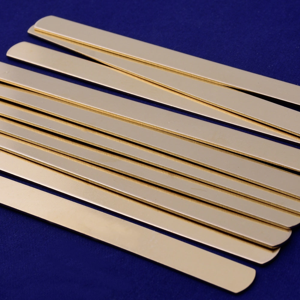 About 6"*3/8" tibetara®  Brass stamping blank Custom Bracelet metal Jewelry 5pcs 18 Gauges 10169051