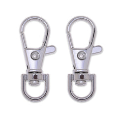 37*13mm Zinc alloy Key Chain with lobster clasp Wallet Chain Clasp Chainmail Clasp Trigger Snap Hook white K 30 pcs 10182703