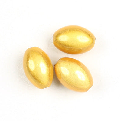 Top Quality 9.5*14mm Olive Miracle Beads,Light Topaz,Sold per pkg of about 880 Pcs