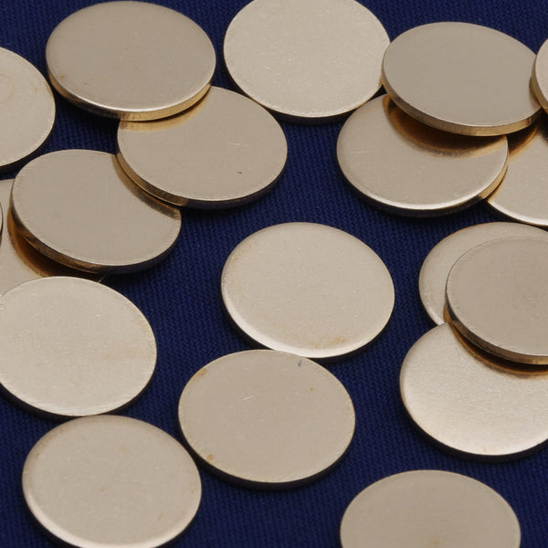 20pcs about 3/8" tibetara® Brass Round Stamping Blanks Fantastic Shine 18 Gauges DIY Stamping Blanks Jewelry Accessories
