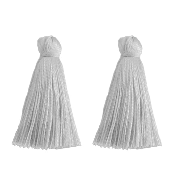 3cm Silky Tassels,white Fashion Mala Necklace Tassels, Handmade Jewelry Tassels, 20pcs/lot