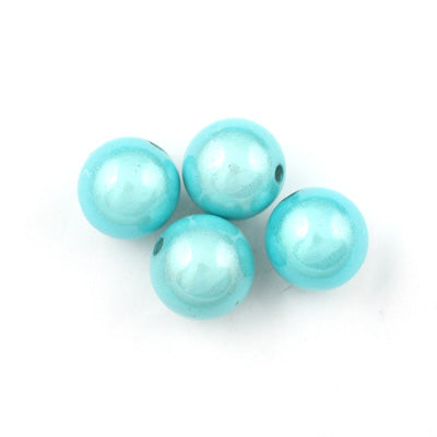 Top Quality 4mm Round Miracle Beads,Sapphire,Sold per pkg of about 16000 Pcs