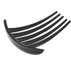 72x81mm Black Acrylic hair comb with 5 teeths,20pieces/lot