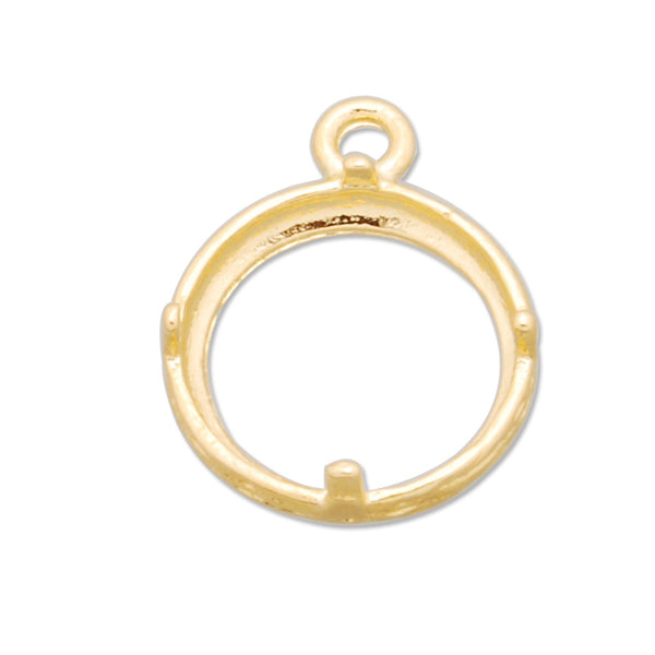 12MM Copper Gemstone Bezel,raw brasscharms links,sold 20pcs per lot