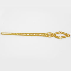 10PC gold metal hair stick pins filigree stamping hole diy hair pin jewelry accessory 130x32mm