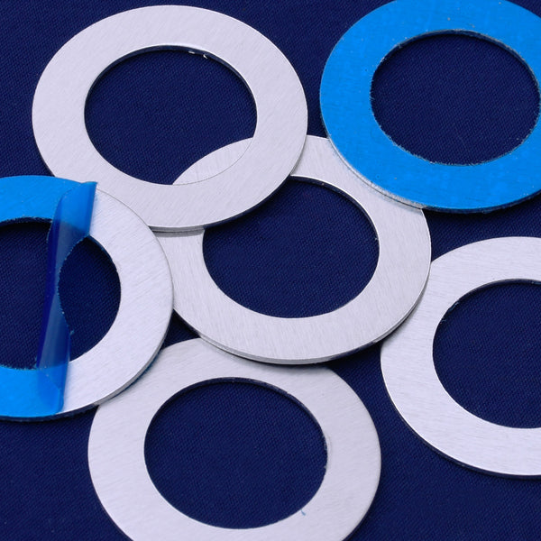 20pcs about 1 5/8"（39mm） tibetara® aluminum round washer Stamping supplies Metal Blank Fantastic Shine 18 Gauges