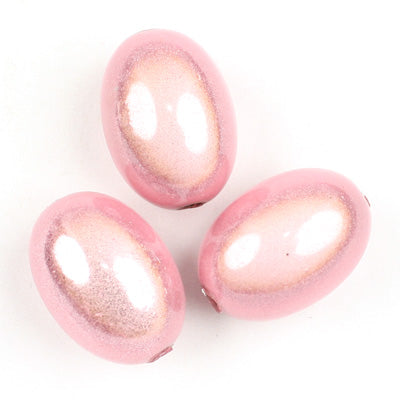 Top Quality 14*20mm Olive Miracle Beads,Silk,Sold per pkg of about 240 Pcs