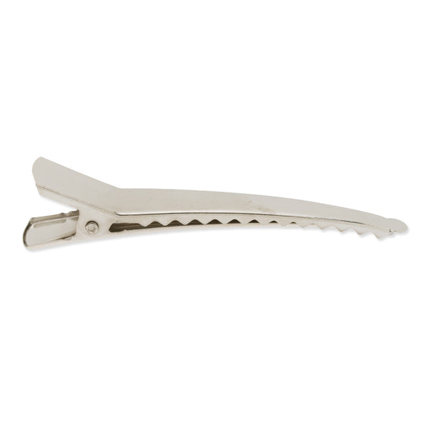 8x60mmmm Alligator Hair clips with teeth in silver tone,Metal,Large,50pcs/lot