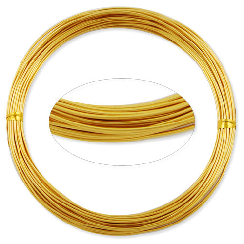 1MM Anodized Aluminum Wire, Light yellow Coated, round,10M/coil,Sold Per 10 coils