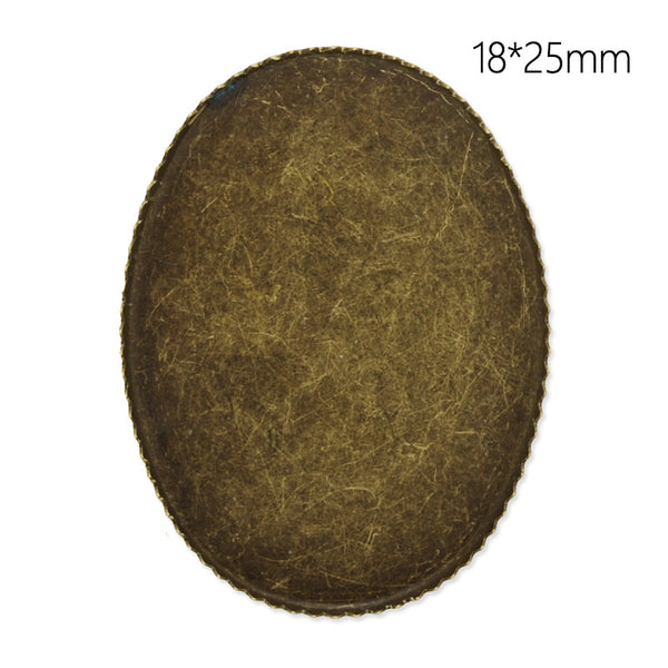 Brooch With 18x25MM Oval Bezel,Antique Bronze plated,brass filled,20pcs/lot