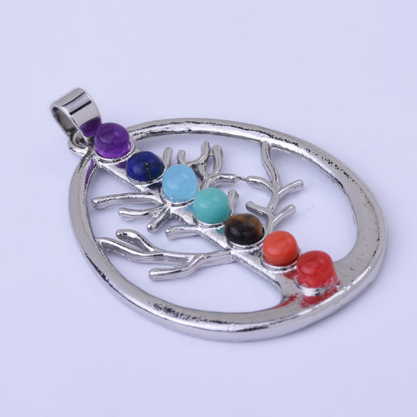 7 Chakras Orgone Crystal Healing Energy Pendant Buda Yoga Amulet Therapy Jewelry 1PCS