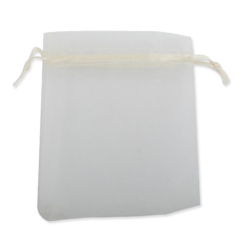 130*180 MM Ivory Organza Jewelry Gift Pouch Bags ,Sold 100 PCS Per Lot,Great For Wedding Favors, Sachets, Beads, Jewelry and so on