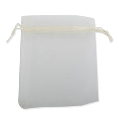 130*180 MM Ivory Organza Jewelry Gift Pouch Bags ,Sold 100 PCS Per Lot,Great For Wedding Favors, Sachets, Beads, Jewelry and so on