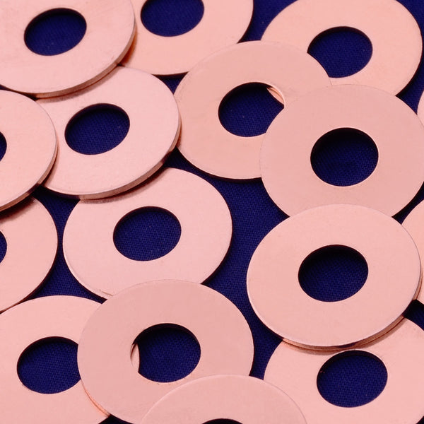 20pcs about 7/8" tibetara® Copper round washer Stamping supplies Metal Blank Fantastic Shine 18 Gauges