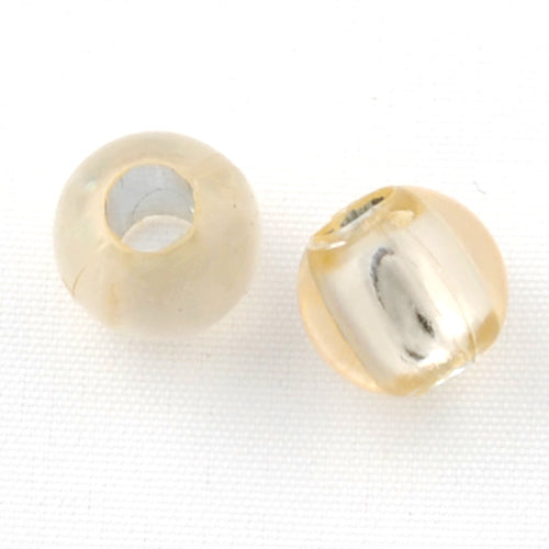 6 MM Silver Lined Hole Plastic Beads,Sold per one package of 6000 PCS