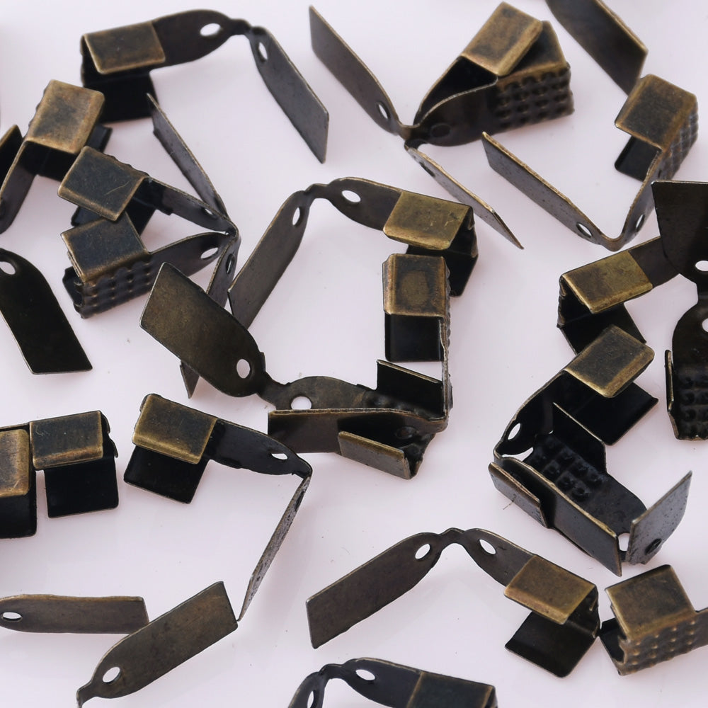 360 Antique bronze 4mm*9mm Iron Cord Crimp end of Cord Crimps End Caps cord Bracelet Jewelry DIY Accessories