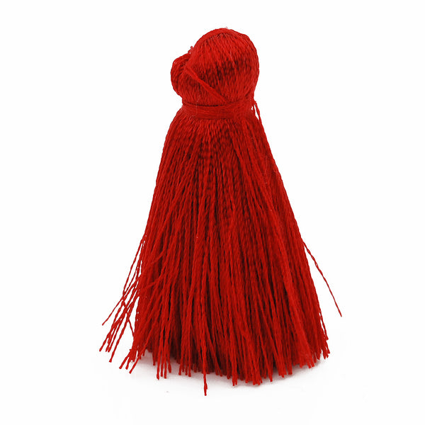 4cm Silky Tassels,Red Handmade Long Jewelry Tassels,Fashion Mala Necklace Tassels, 20pcs/lot